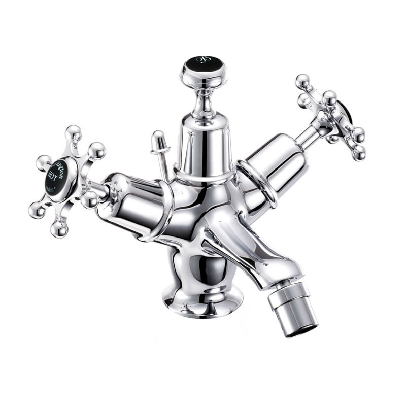 Birkenhead bidet mixer with pop-up waste